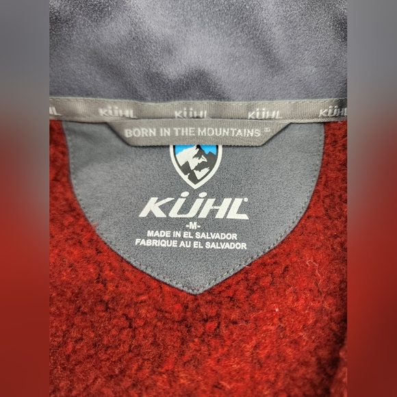 Kuhl - Born in the Mountains Alpaca Women' Fleece Full Zip Jacket in Burgundy - Picture 7 of 9